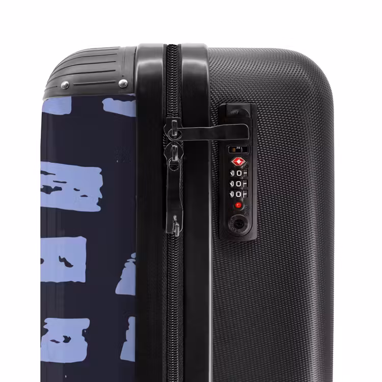 Valise - Blocs bleus sur fond bleu foncé — 6