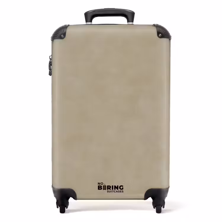 Valise - Couleur taupe - Texture nuageuse - Naturelle — 1