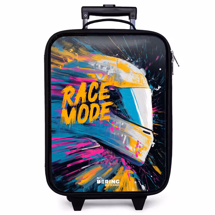 Valise enfant - Casque de course - Éclaboussures de peinture - Coups de pinceau - Mode de course — 1