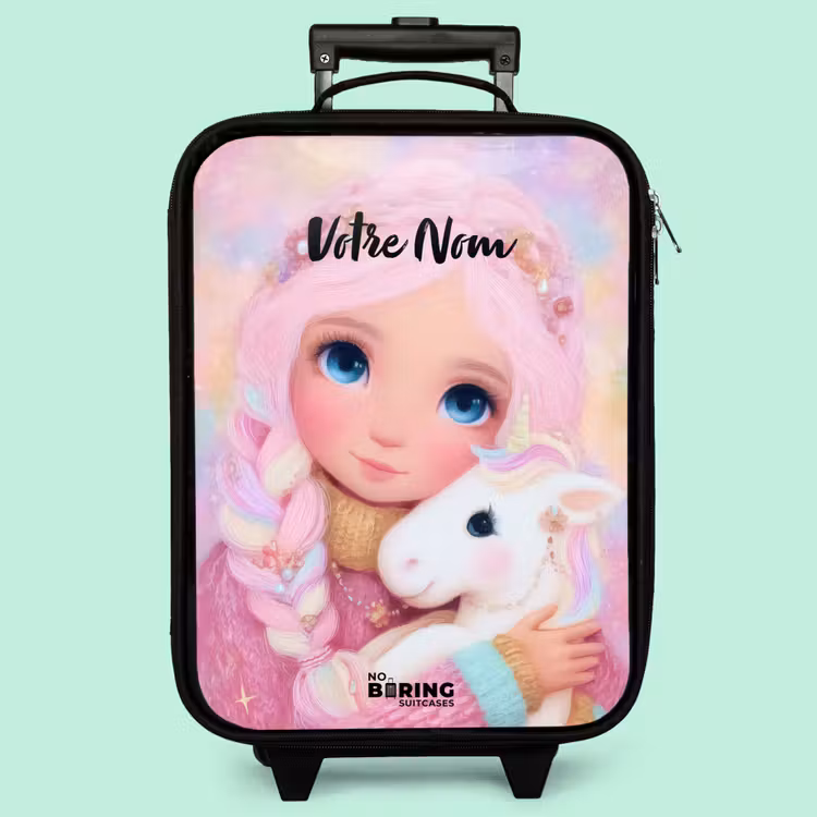 Valise enfant - Fille - Licorne - Rose — 3