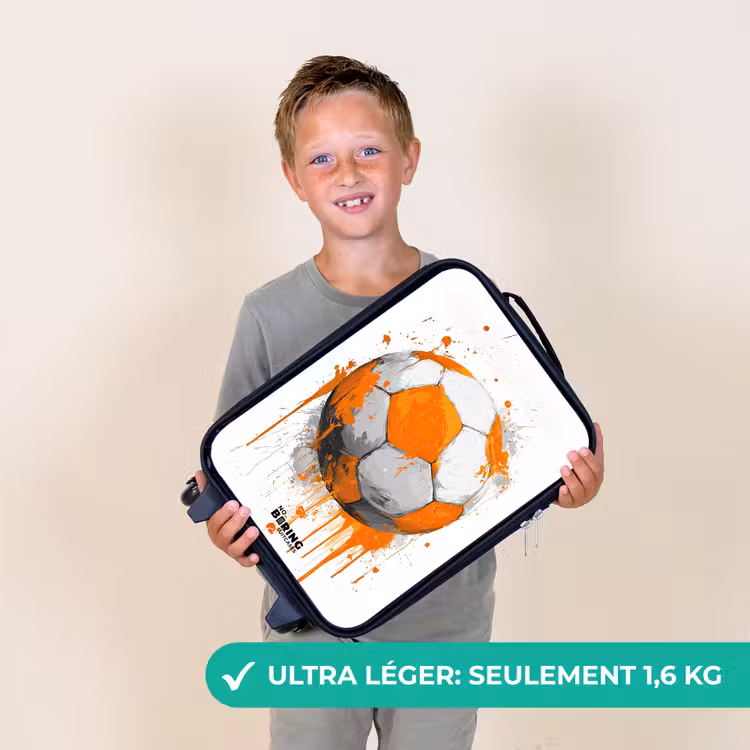 Valise enfant - Football - Peinture - Orange — 2