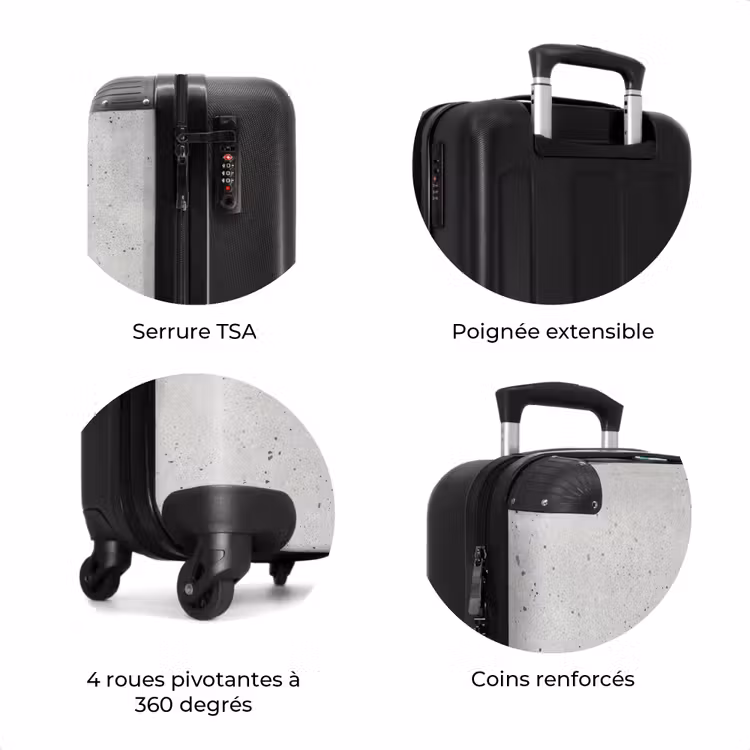 Valise - Gris - Béton - Neutre — 8