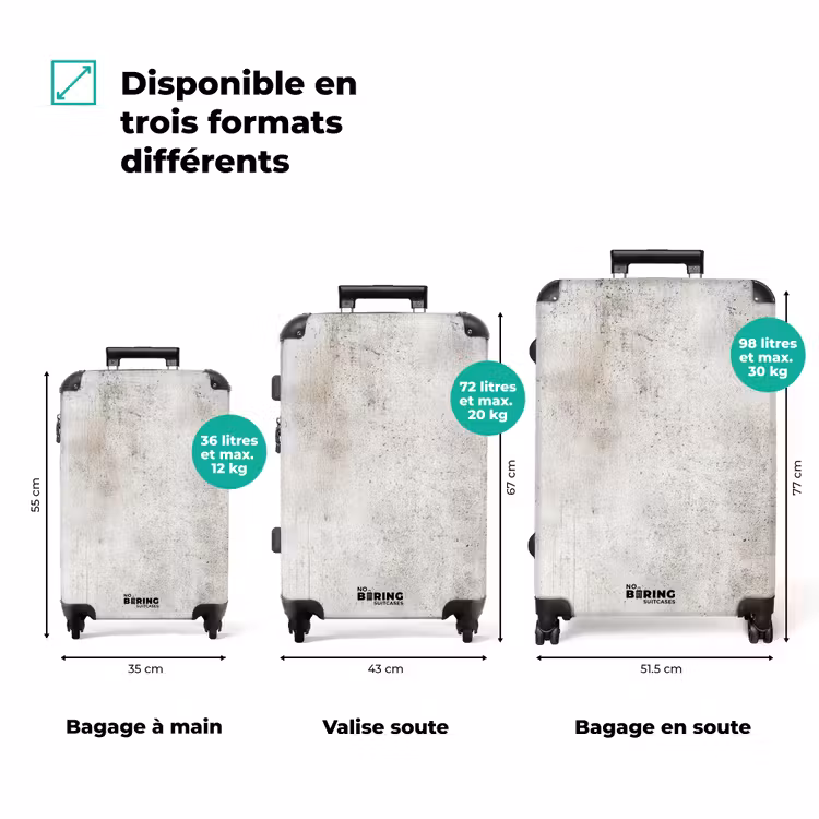 Valise - Gris - Concrete - Weathered — 3