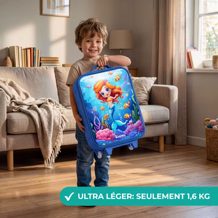 Valise enfant - Bleu - Olivia sous l'eau — 3