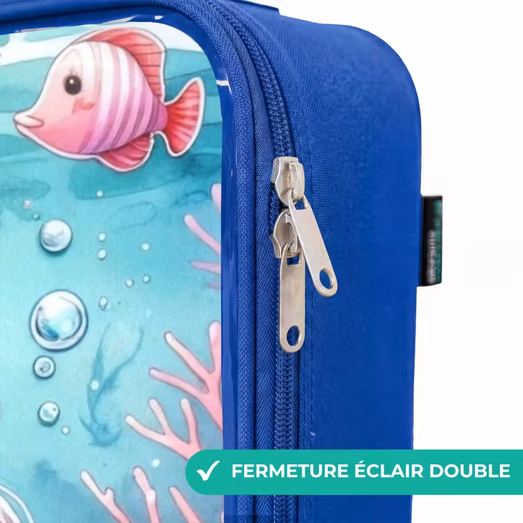 Valise enfant - Bleu - Queue de cristal de Kira — 7