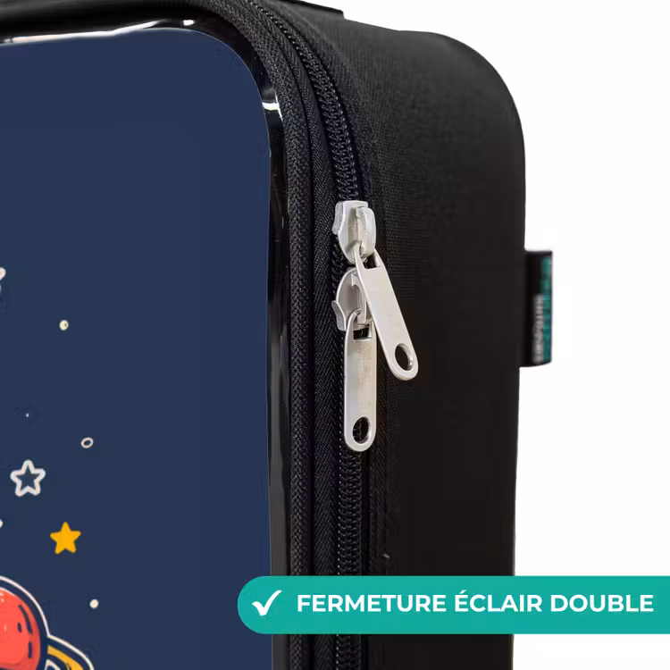 Valise enfant - Dino - Vert - Fusée - Étoiles — 6