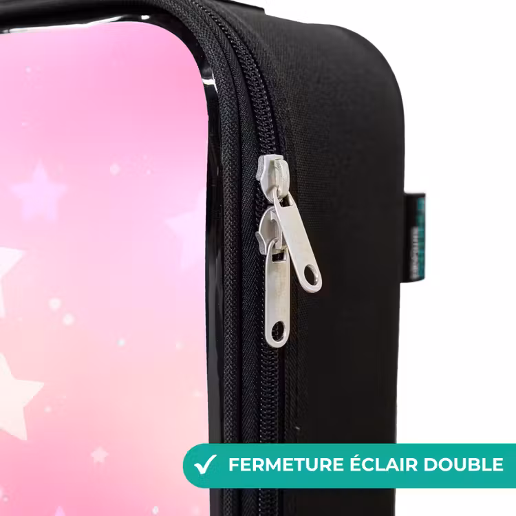 Valise enfant - Étoiles - Rose - Bleu — 6