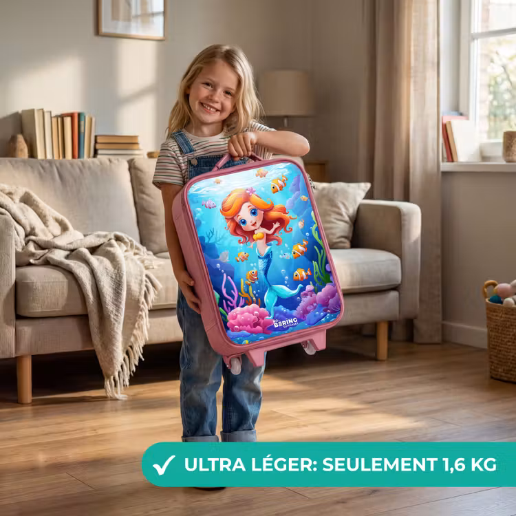 Valise enfant - Rose - Olivia sous l'eau — 3