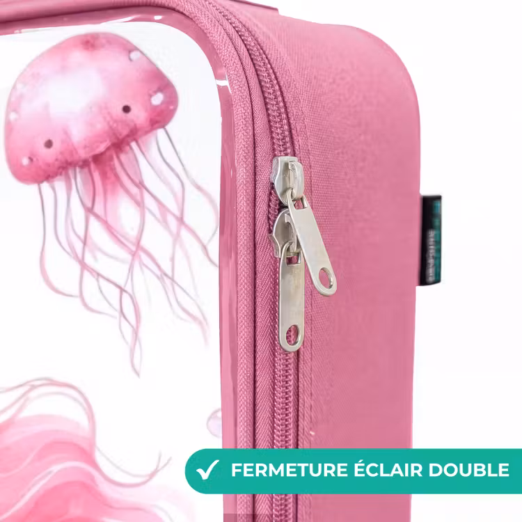 Valise enfant - Rose - Serena enfant coquille — 7