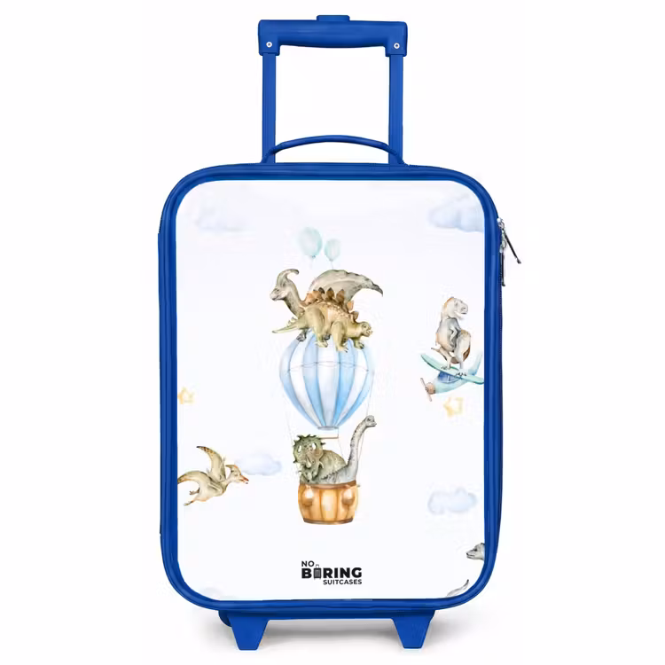 Valise enfant - Bleu - Dinosaures errants — 1