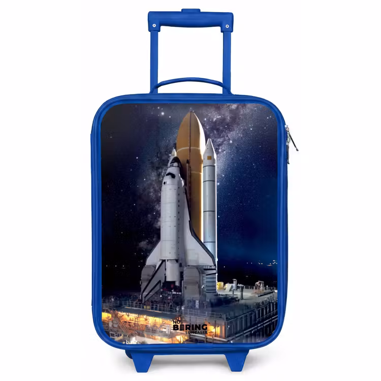 Valise enfant - Bleu - La navette spatiale prête à décoller — 1
