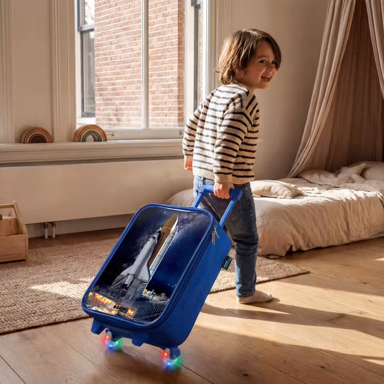 Valise enfant - Bleu - La navette spatiale prête à décoller — 2