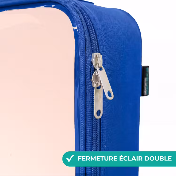 Valise enfant - Bleu - Princesse en robe rose avec couronne — 7