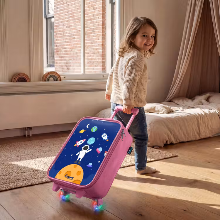 Valise enfant - Rose - Astronaute sur une planète — 2