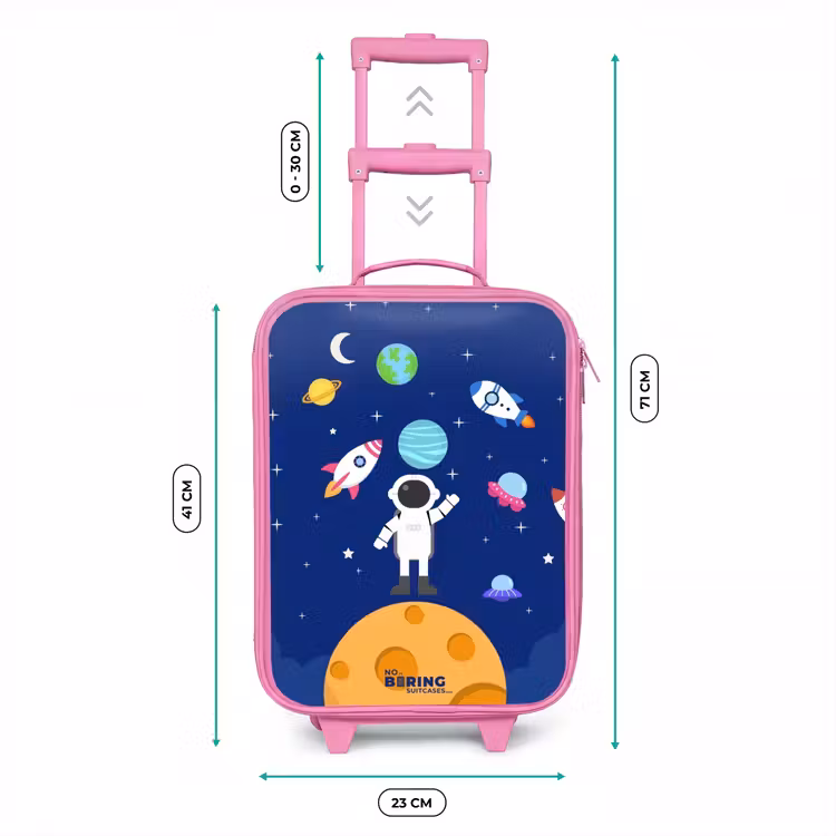 Valise enfant - Rose - Astronaute sur une planète — 6