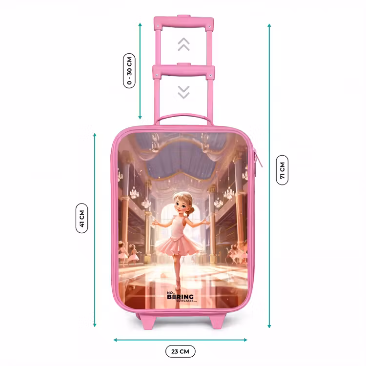 Valise enfant - Rose - Ballerine dansante en tutu rose — 6