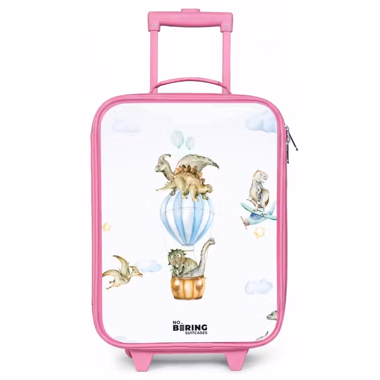 Valise enfant - Rose - Dinosaures errants — 1