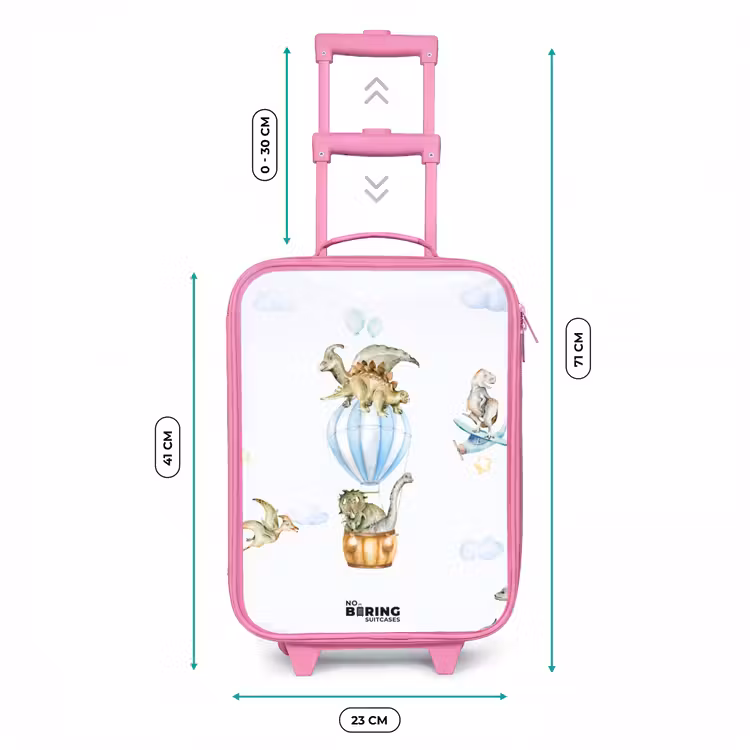 Valise enfant - Rose - Dinosaures errants — 6