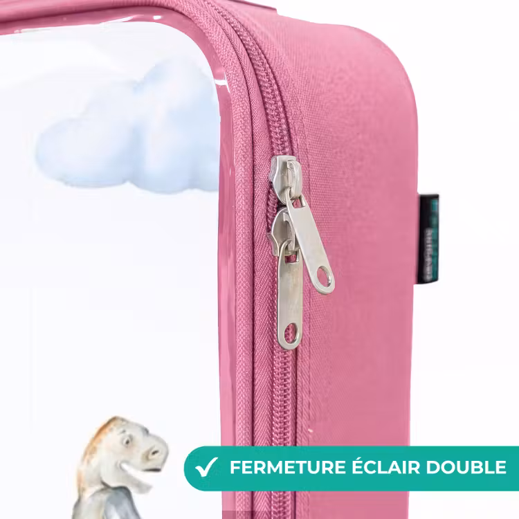 Valise enfant - Rose - Dinosaures errants — 7