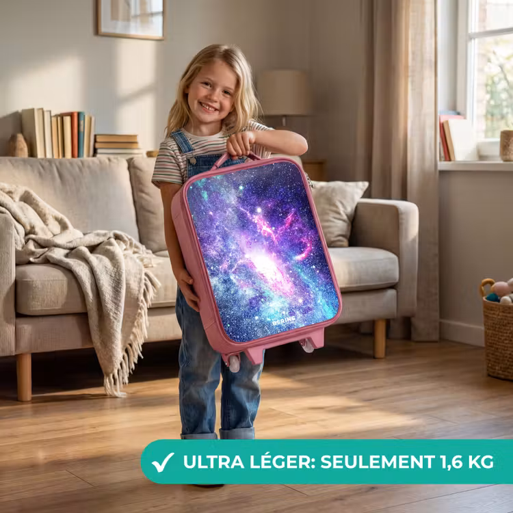 Valise enfant - Rose - Galaxie colorée — 3