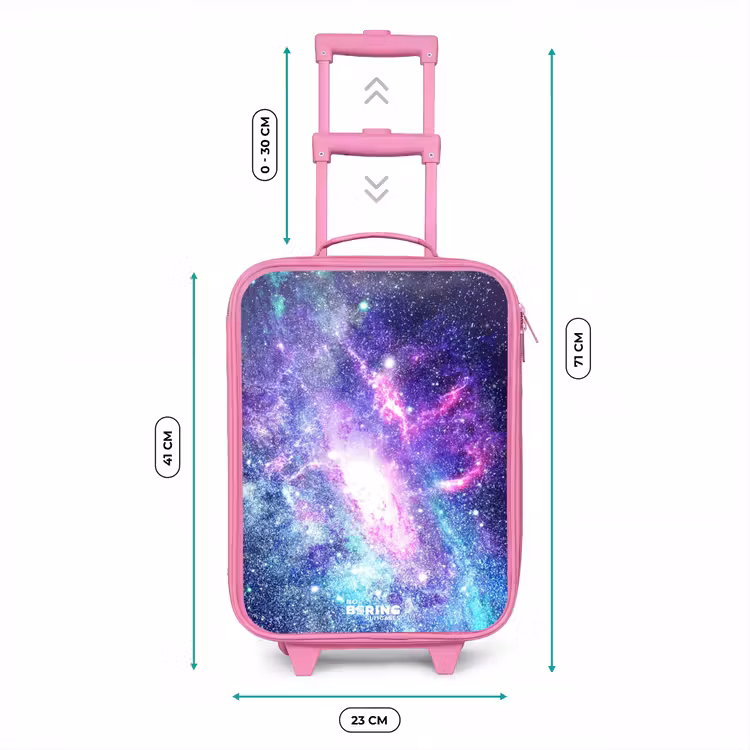 Valise enfant - Rose - Galaxie colorée — 6