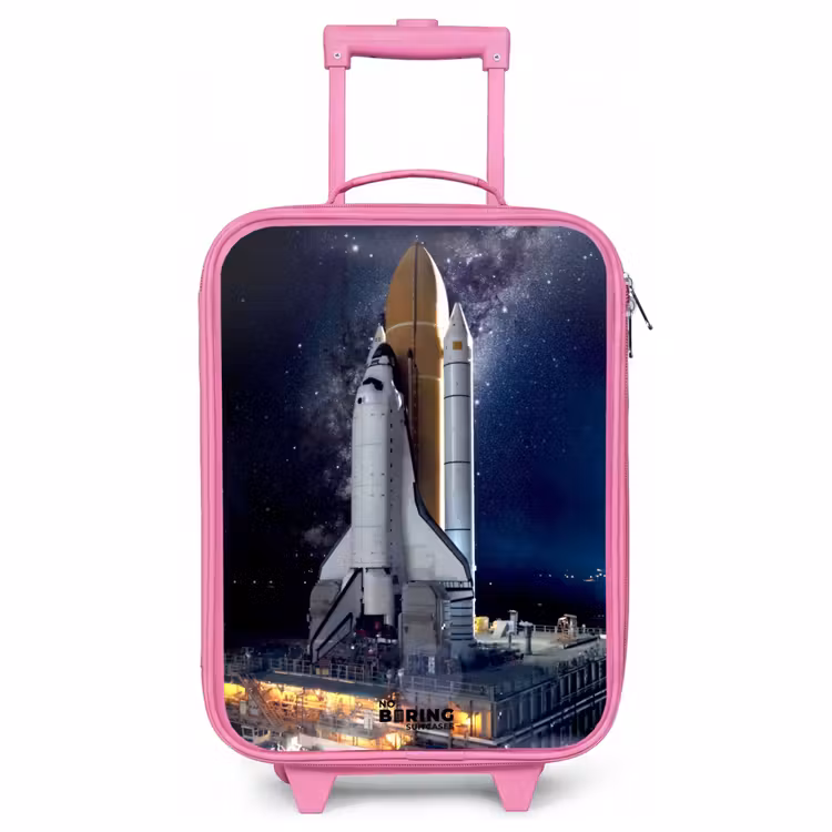 Valise enfant - Rose - La navette spatiale prête à décoller — 1