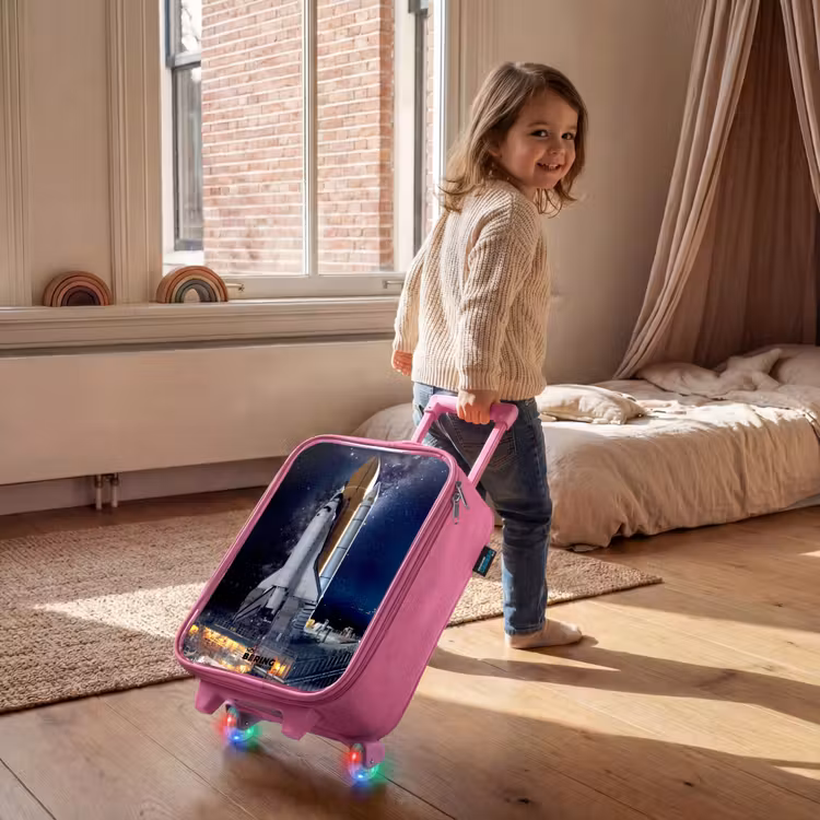 Valise enfant - Rose - La navette spatiale prête à décoller — 2