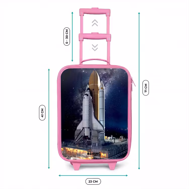 Valise enfant - Rose - La navette spatiale prête à décoller — 6