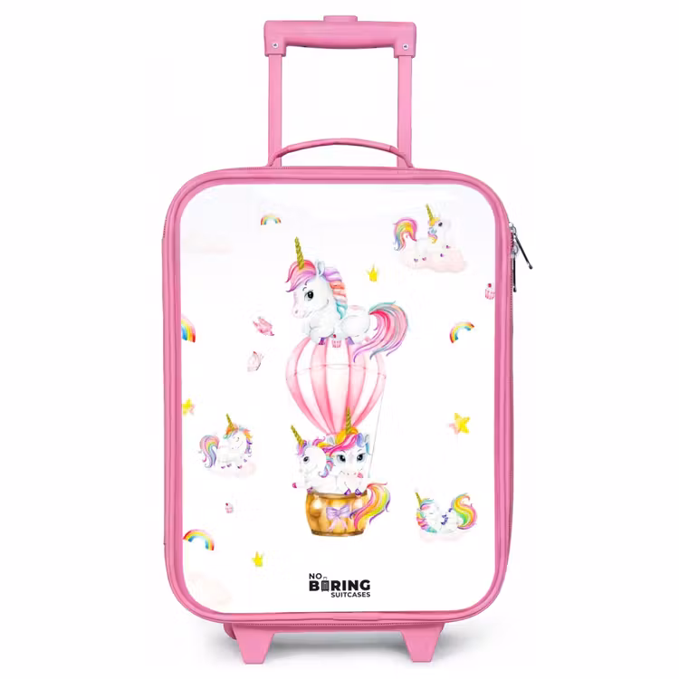 Valise enfant - Rose - Licornes aériennes — 1