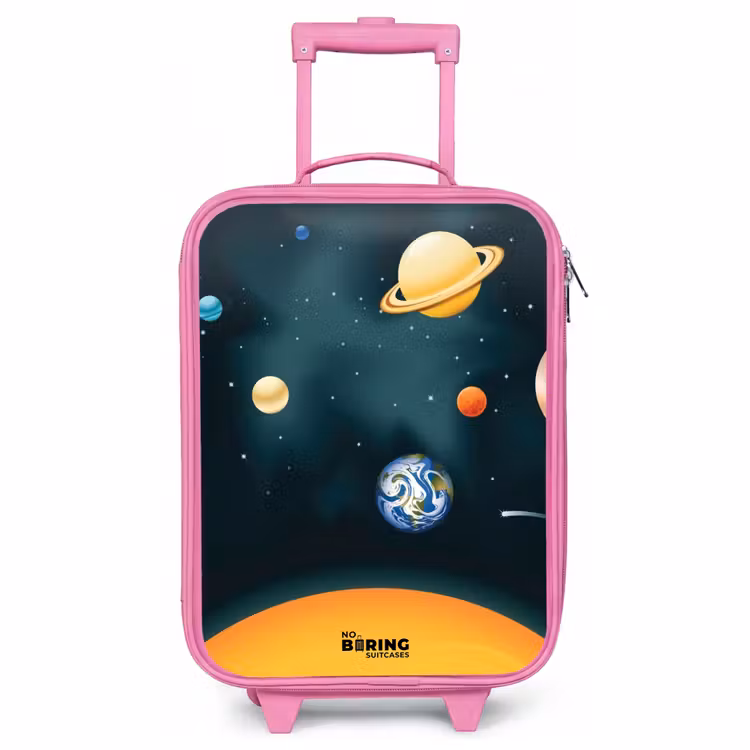 Valise enfant - Rose - Planètes du système solaire — 1