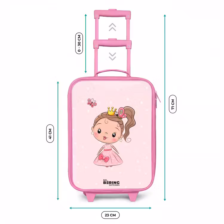 Valise enfant - Rose - Princesse à la robe rose — 6