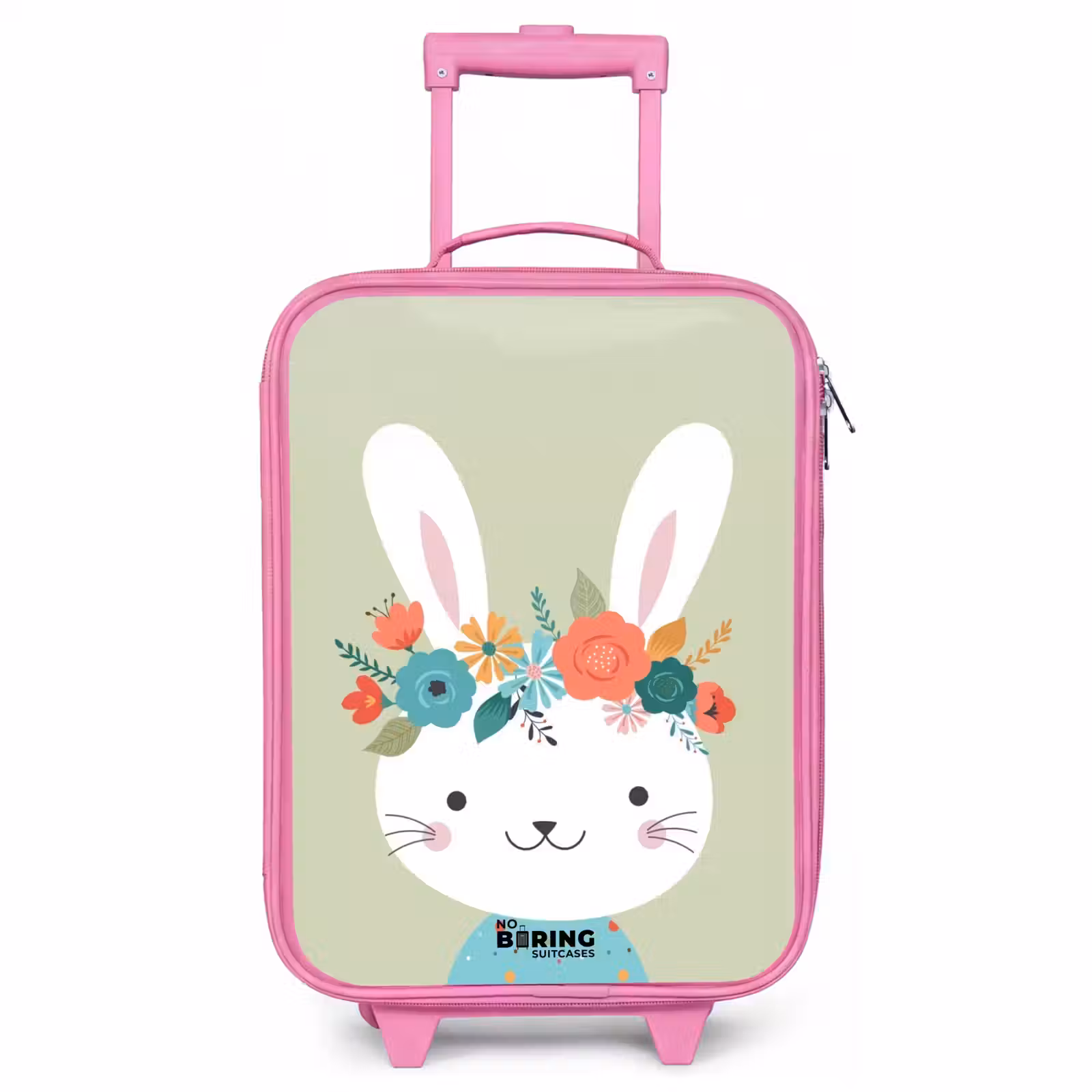 Valise enfant - Rose - Lièvre hippie — 1