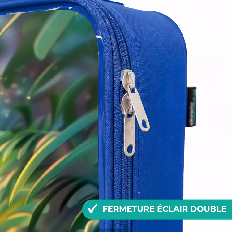 Valise enfant - Bleu - Chaton rouge dans une nature verdoyante — 7