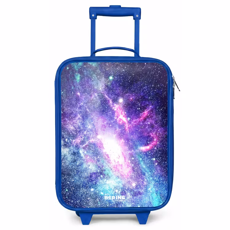 Valise enfant - Bleu - Galaxie colorée — 1