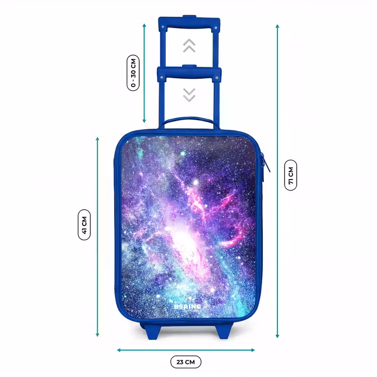 Valise enfant - Bleu - Galaxie colorée — 6