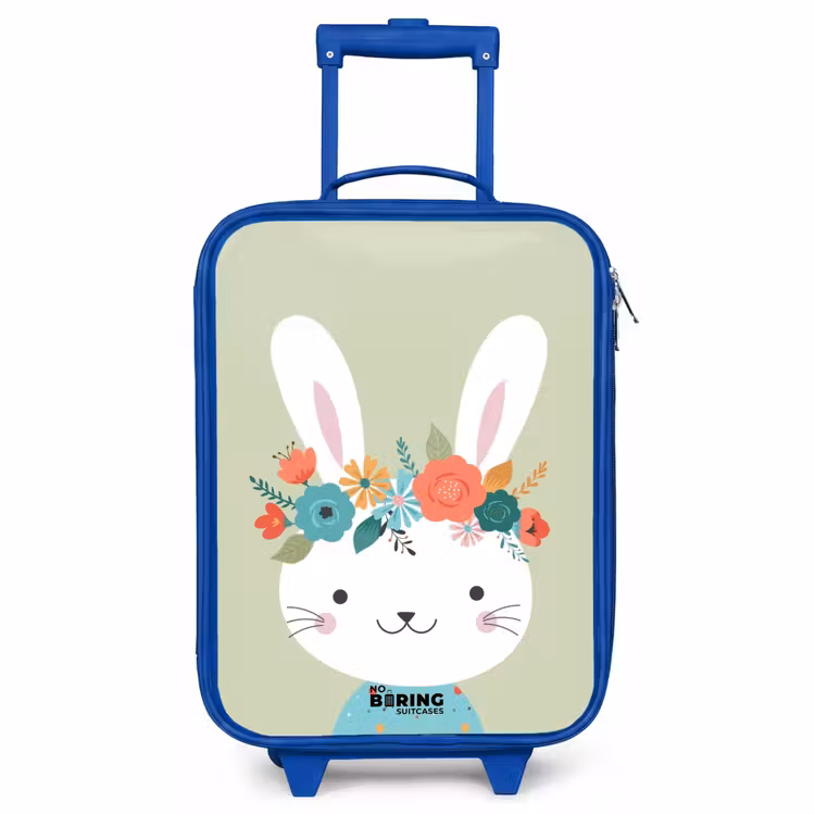 Valise enfant - Bleu - Lièvre hippie — 1