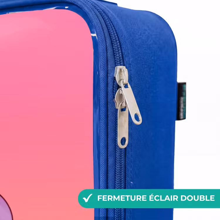 Valise enfant - Bleu - Petite licorne aux couleurs de l'arc-en-ciel — 7