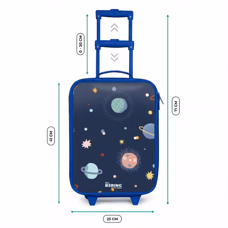 Valise enfant - Bleu - Schéma des planètes — 6