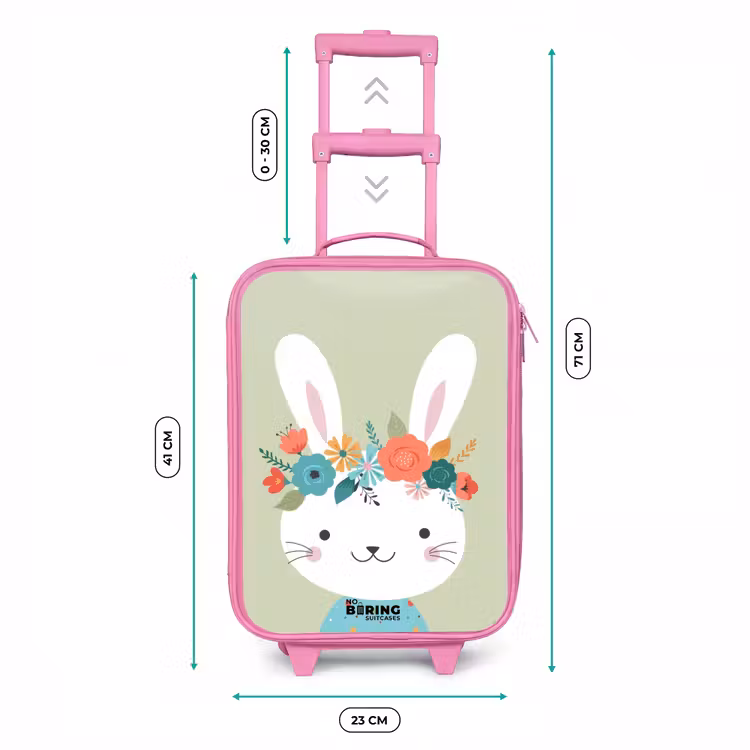 Valise enfant - Rose - Lièvre hippie — 6