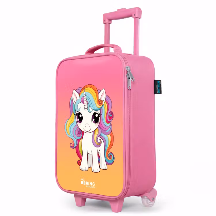Valise enfant - Rose - Petite licorne aux couleurs de l'arc-en-ciel — 8