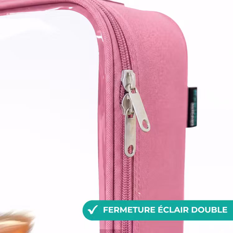 Valise enfant - Rose - Portrait d'un chaton entouré de papillons — 7