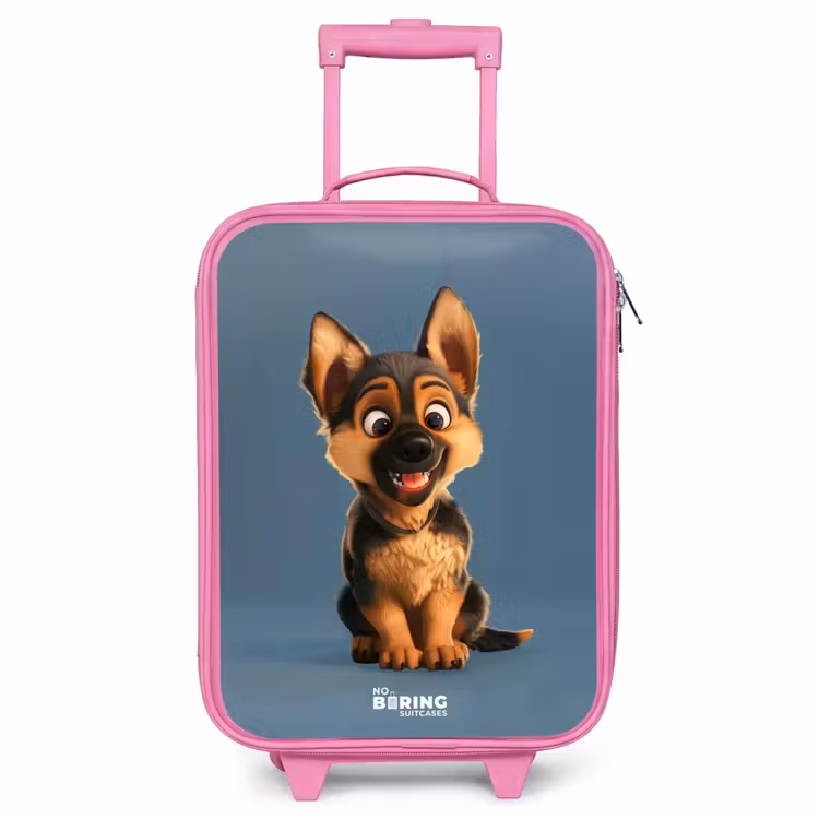 Valise enfant - Rose - Portrait d'un chiot chien de berger — 1