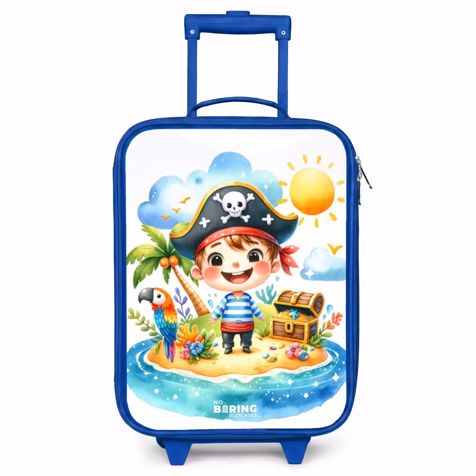 Valise enfant - Bleu - Pirate sur une île — 1