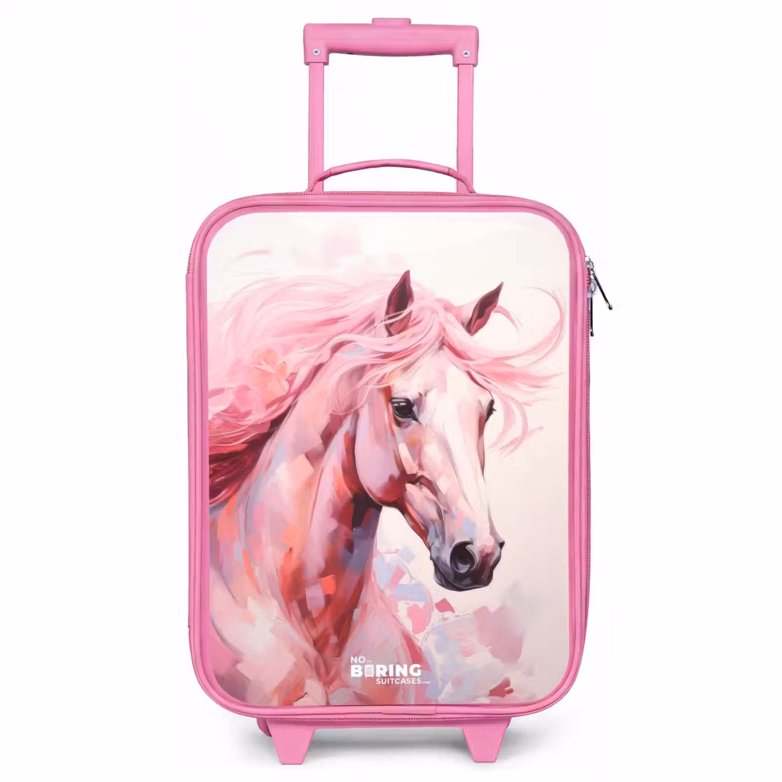 Valise enfant - Rose - Cheval aux couleurs roses et pastel — 1