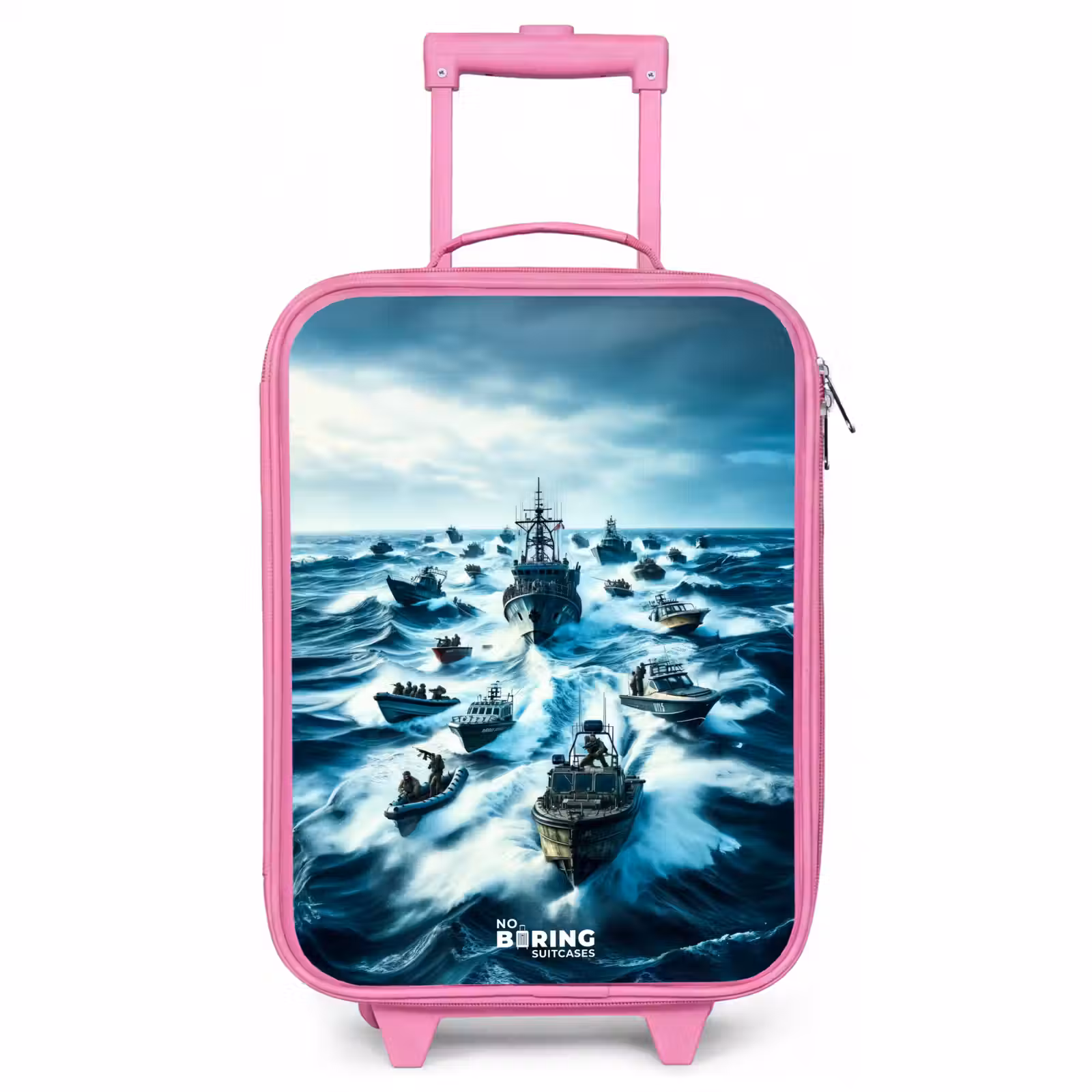 Valise enfant - Rose - Navires en mer — 1