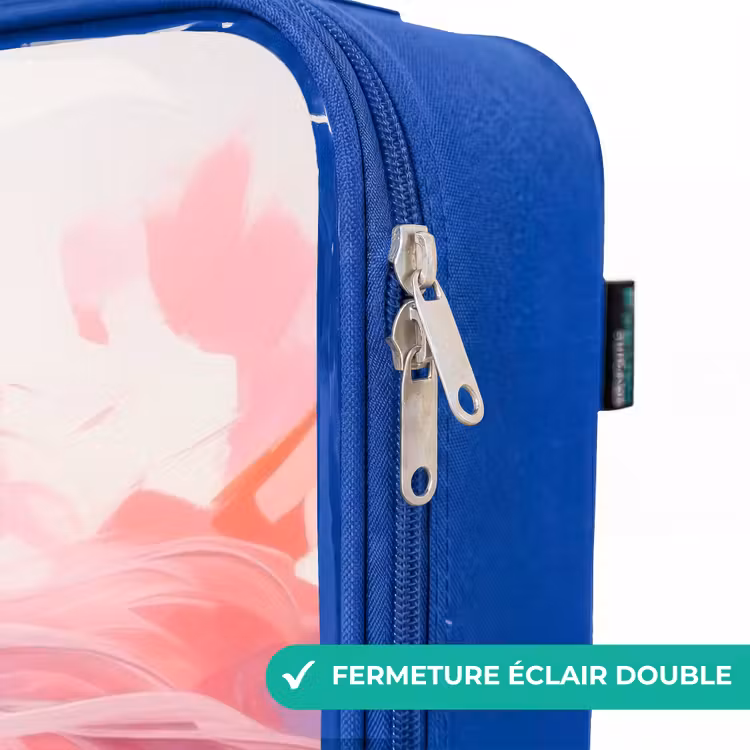 Valise enfant - Bleu - Cheval rose pastel — 7