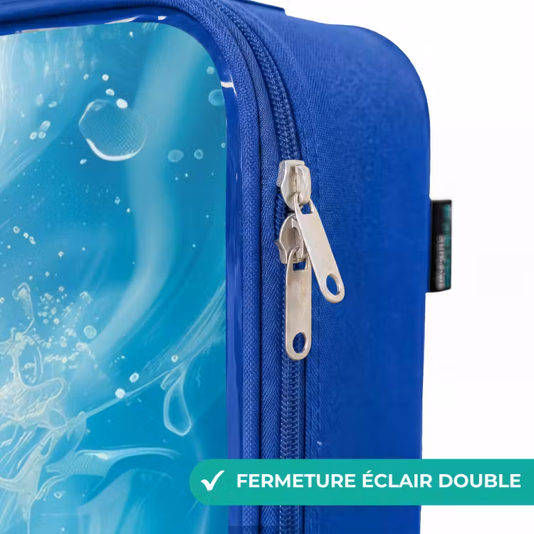 Valise enfant - Bleu - Chiot phoque dans l'eau bleue claire — 7