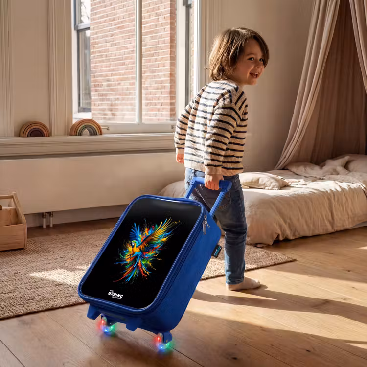 Valise enfant - Bleu - Perroquet coloré — 2