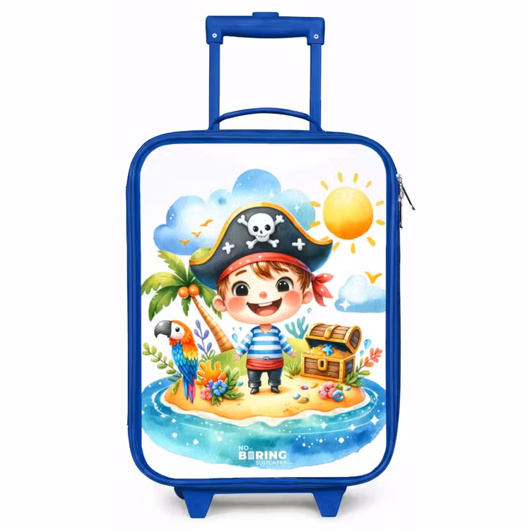 Valise enfant - Bleu - Pirate sur une île — 1