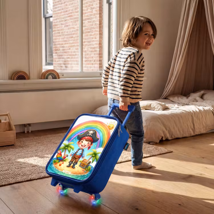 Valise enfant - Bleu - Pirate sur une île au trésor — 2